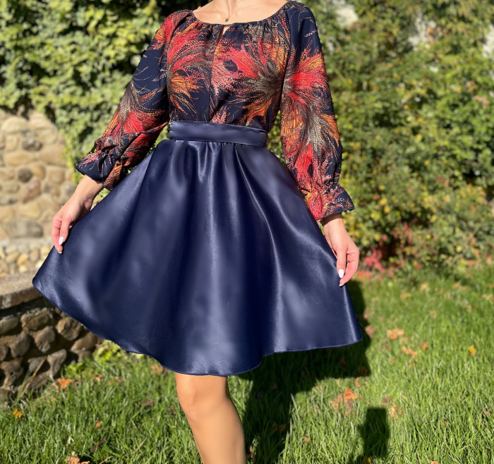 Rochie cu motive florale eleganta Teo 3 [3]