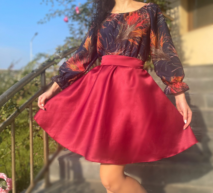Rochie cu motive florale eleganta Teo 5 [2]