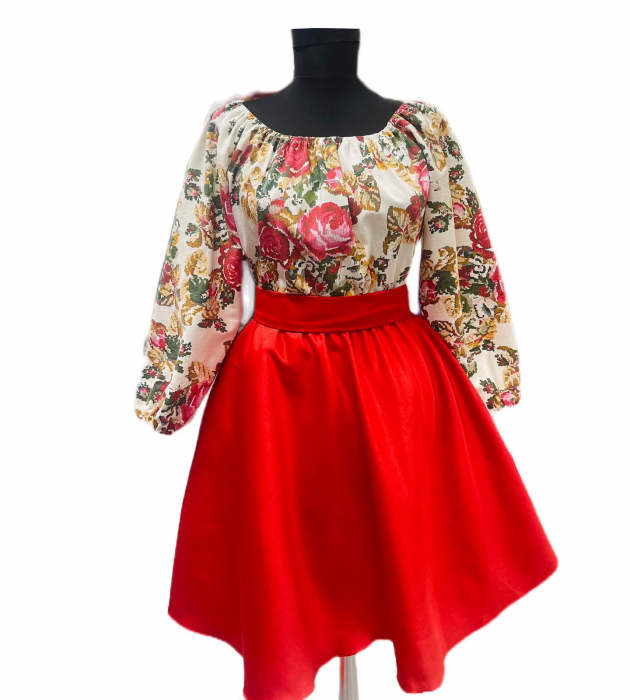 Rochie cu motive florale eleganta Teo 6 [5]