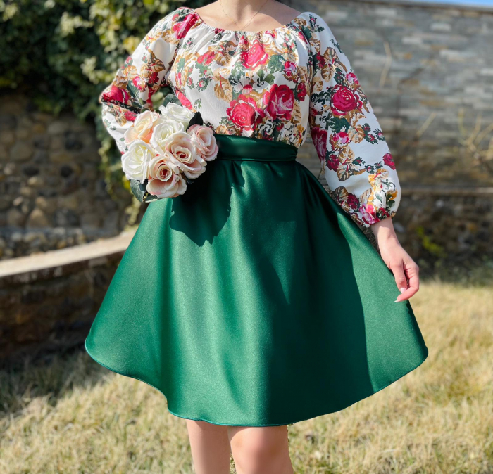 Rochie cu motive florale eleganta Teo 7 [3]