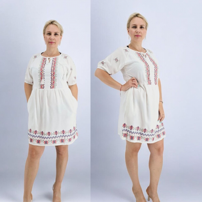 Rochie Dama cu Broderie Agripina Rochie Dama cu Broderie Agripina