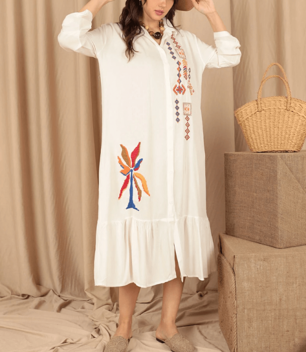 Rochie de dama cu broderie de vara 2 [5]