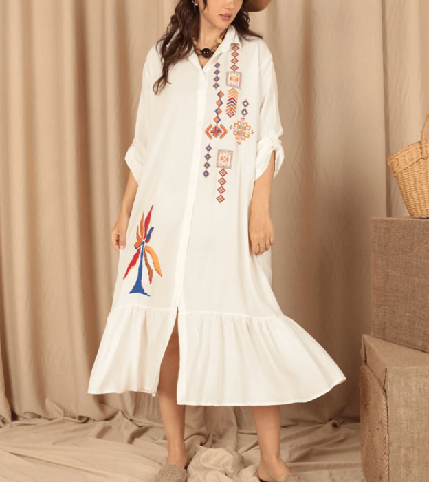 Rochie de dama cu broderie de vara 2 [2]