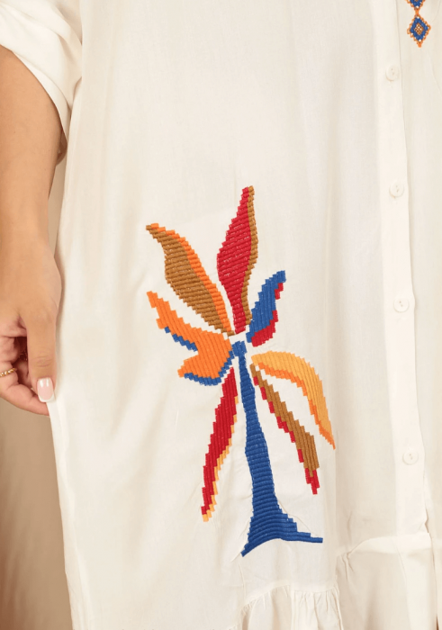 Rochie de dama cu broderie de vara 2 [3]