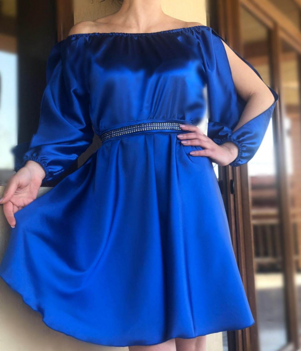 Rochie de ocazie din saten Neli [2]