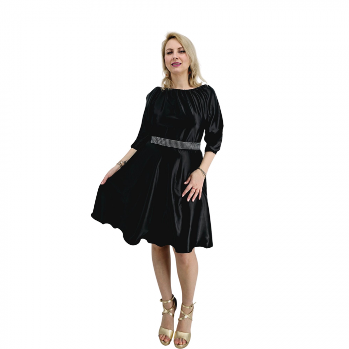 Rochie de ocazie din saten Neli [3]