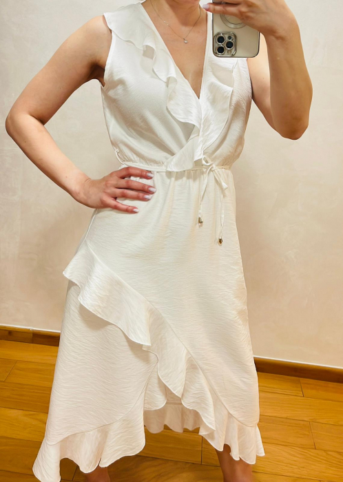 Rochie asimetrică cu volane [3]