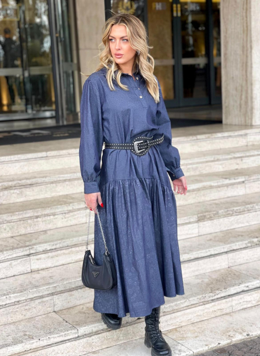 Rochie imitatie denim lunga [2]