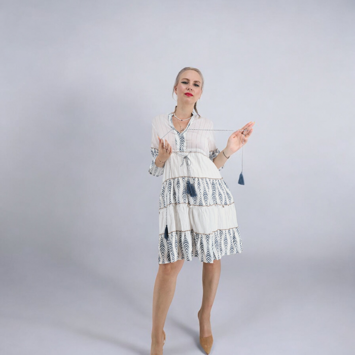 Rochie cu fir lame Lea [2]