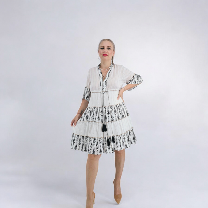 Rochie cu fir lame Lea [2]