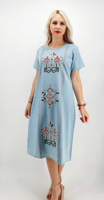 Rochie din Denim traditionala Marita [6]