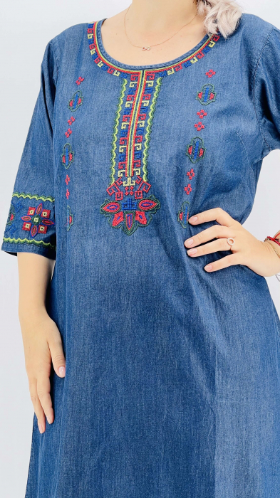 Rochie din Denim traditionala Sanda 53 [2]