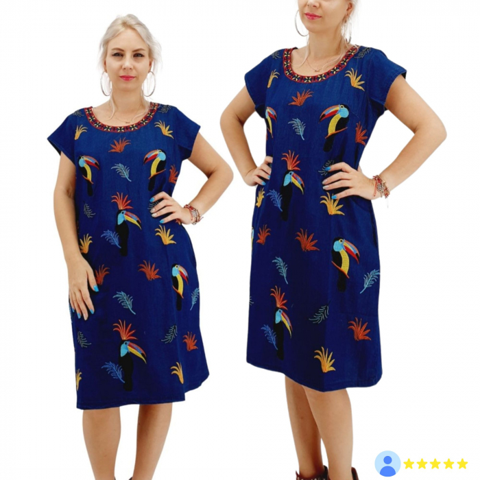 Rochie din Denim traditionala Sanda 54