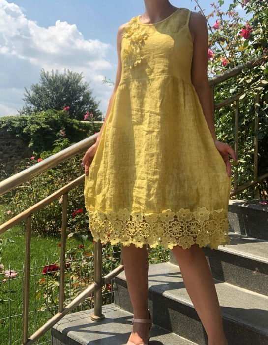 Rochie din in - elizabeta 11