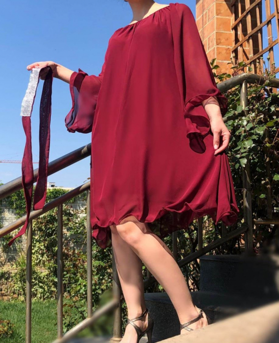 Rochie eleganta din voal Mioara [2]