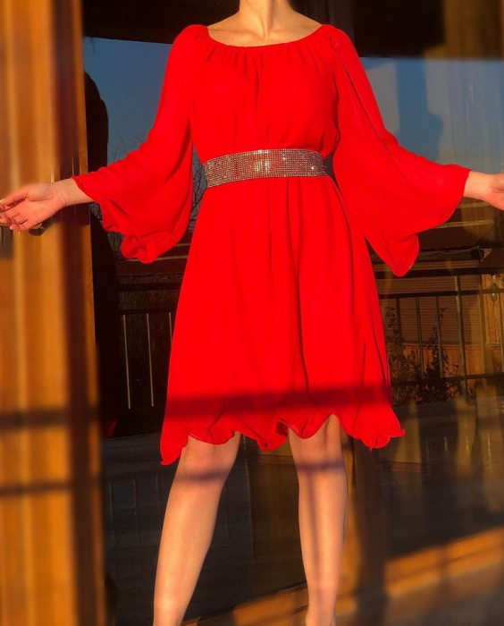Rochie eleganta din voal Mioara [3]