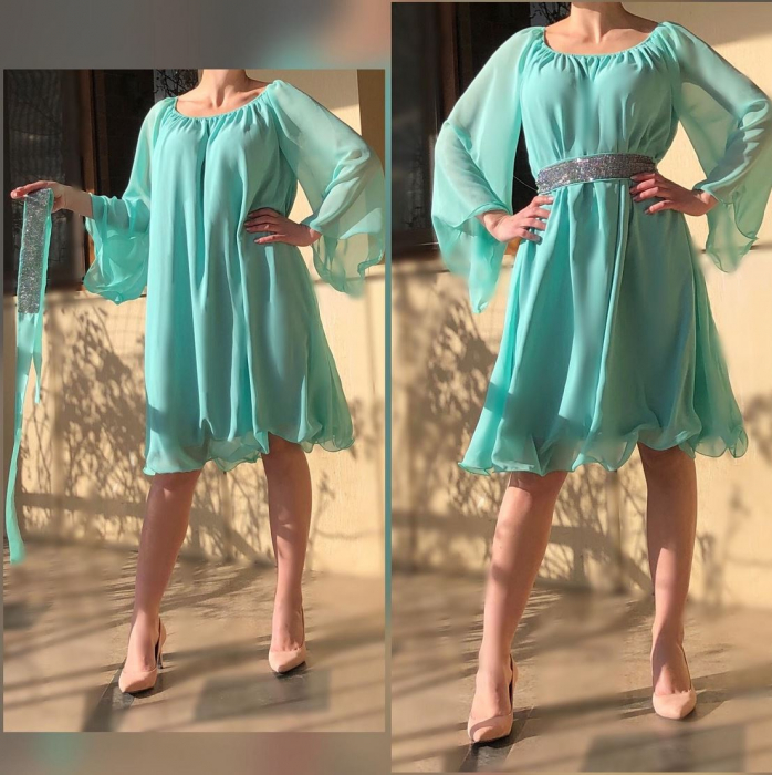 Rochie eleganta din voal Mioara [3]