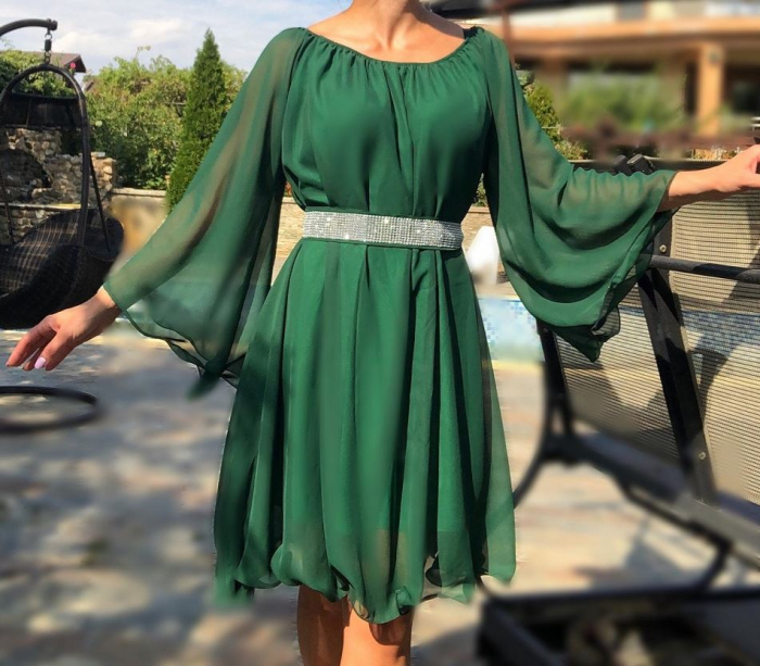 Rochie eleganta din voal Mioara [3]