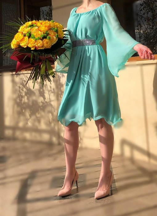 Rochie eleganta din voal Mioara [2]
