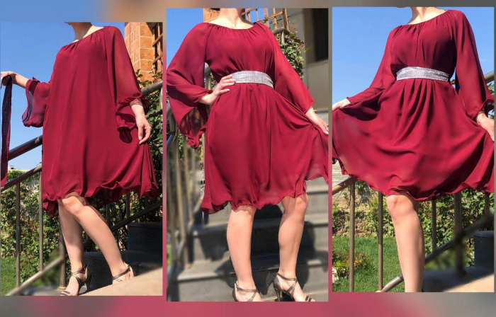 Rochie eleganta din voal Mioara [3]