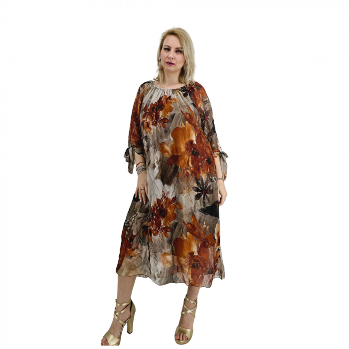 Rochie dreapta din matase Mariana 2 [2]