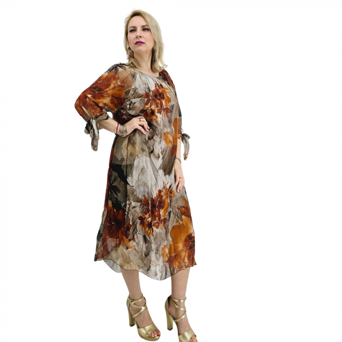 Rochie dreapta din matase Mariana 2 [3]