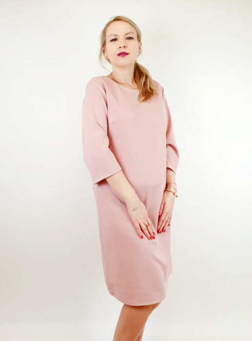 Rochie dreapta roz - Ioana [2]