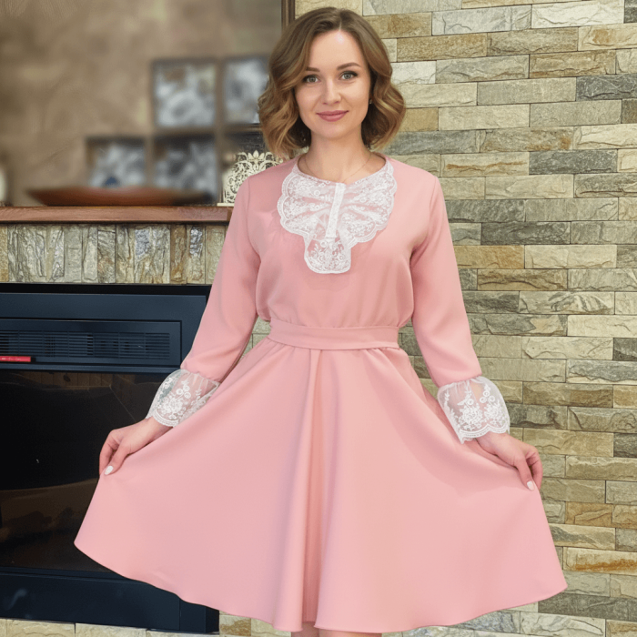 Rochie eleganta din barbie Caterine