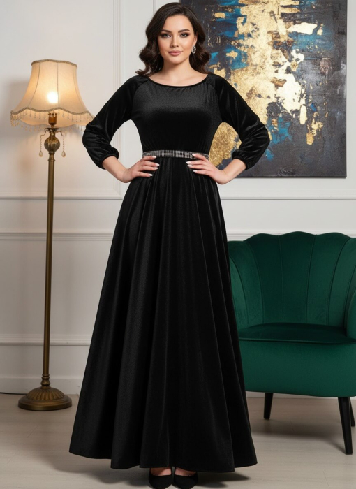 Rochie eleganta din catifea Cati 5