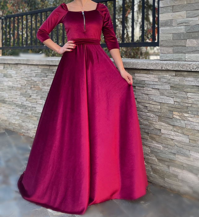 Rochie eleganta din catifea Ecaterina 2 [3]