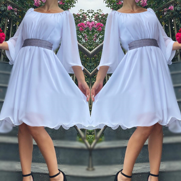 Rochie eleganta din voal Mioara [3]