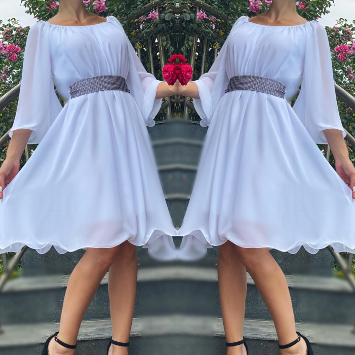 Rochie eleganta din voal Mioara [2]