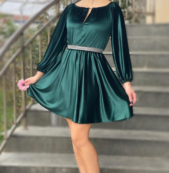 Rochie eleganta din catifea Cati [6]