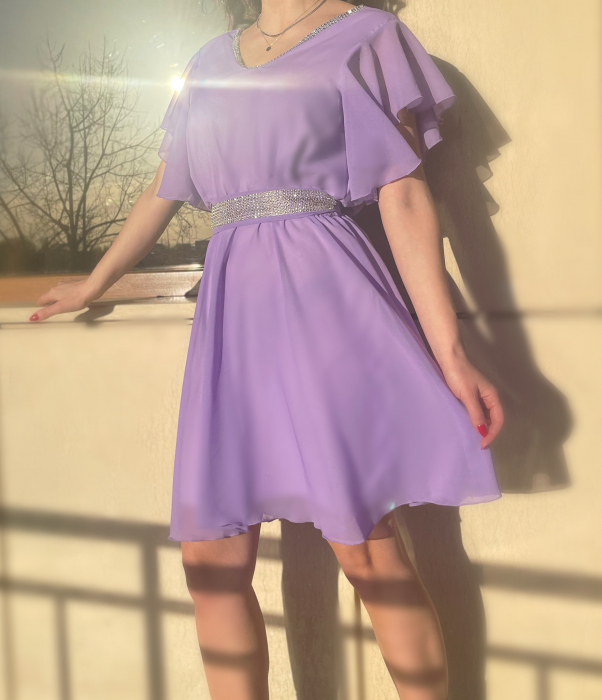 Rochie Eleganta Scurta din voal Victorita [1]