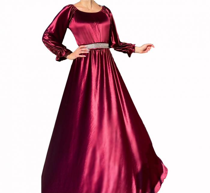 Rochie eleganta lunga din catifea Cati [2]