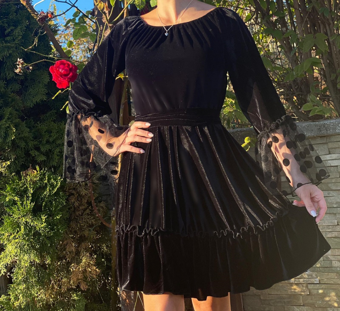 Rochie din catifea eleganta Nica [3]