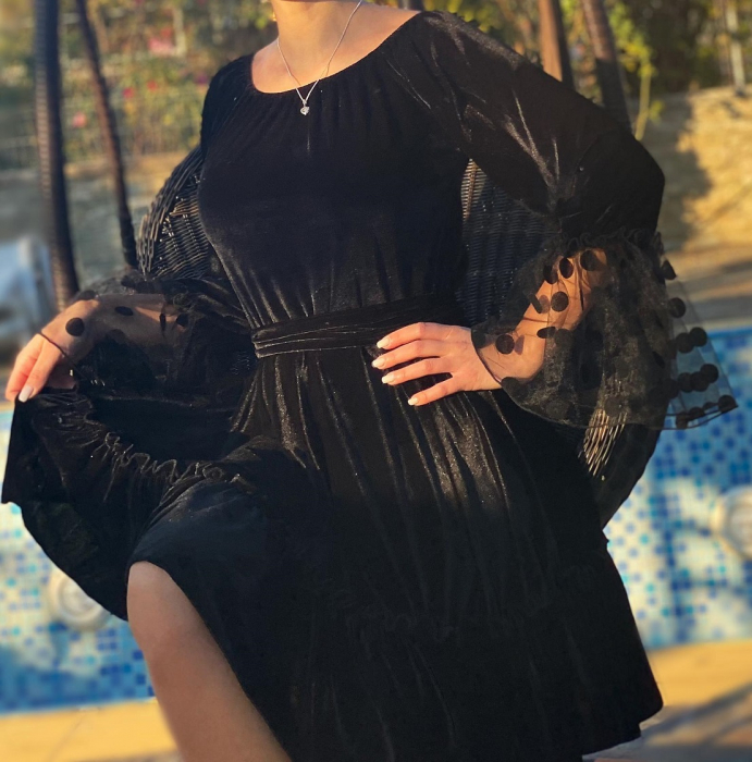 Rochie din catifea eleganta Nica [4]