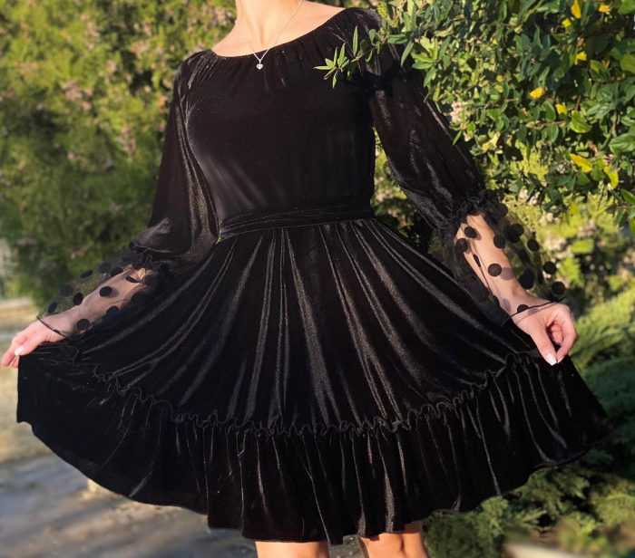 Rochie din catifea eleganta Nica [2]