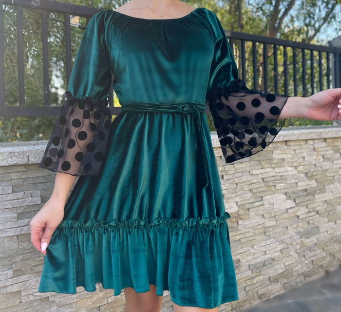 Rochie din catifea eleganta Nica [5]