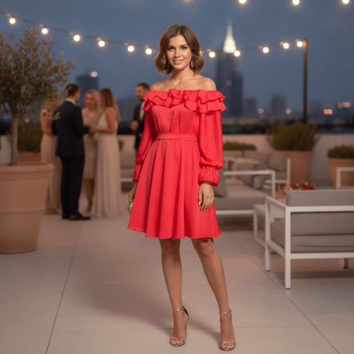 Rochie eleganta scurta Carmen 6