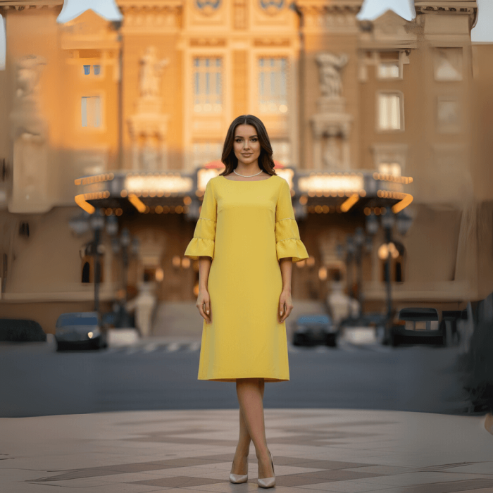 Rochie galbena Alesia Rochie galbena Alesia