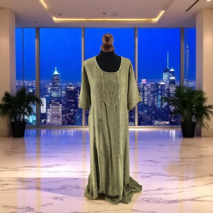 Rochie Lunga Brodata Miuta 105 [2]