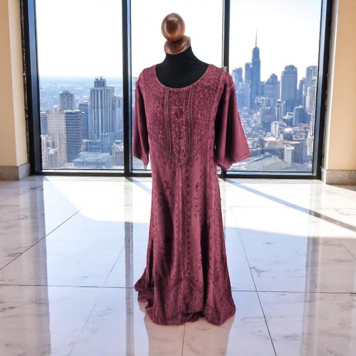 Rochie Lunga Brodata Miuta 99 [4]