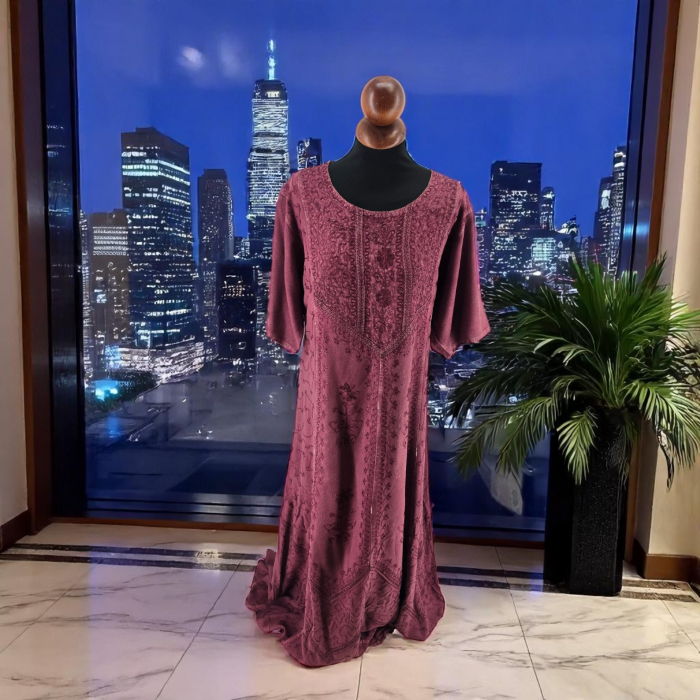 Rochie Lunga Brodata Miuta 99 [3]