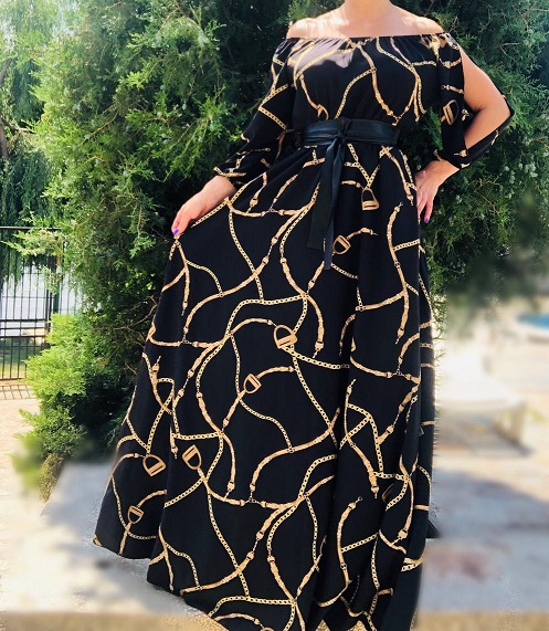Rochie lunga camelia 2