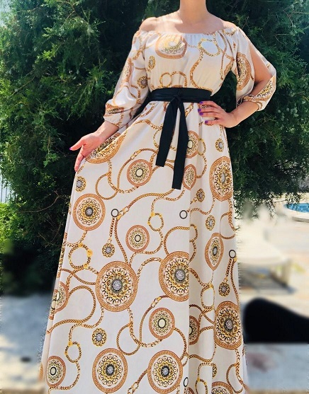Rochie lunga camelia 6