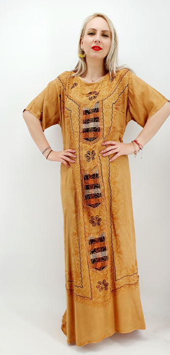 Rochie lunga brodata miuta 38