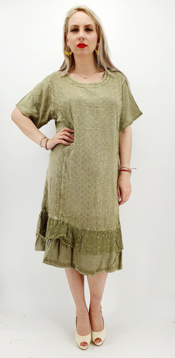 Rochie midi brodata miuta 42