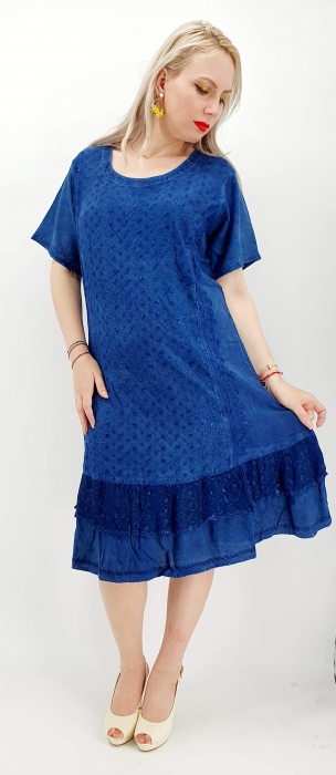 Rochie midi brodata miuta 44
