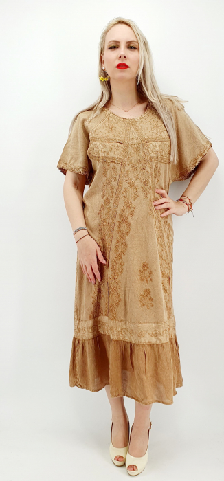 Rochie midi brodata miuta 50